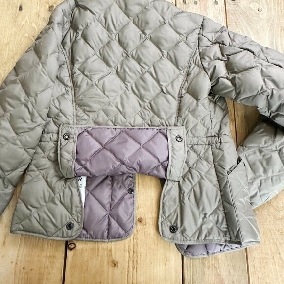 Eddie Bauer Vintage Down Jacket Coat Taupe Lavender XSP EB550 - Picture 3 of 9